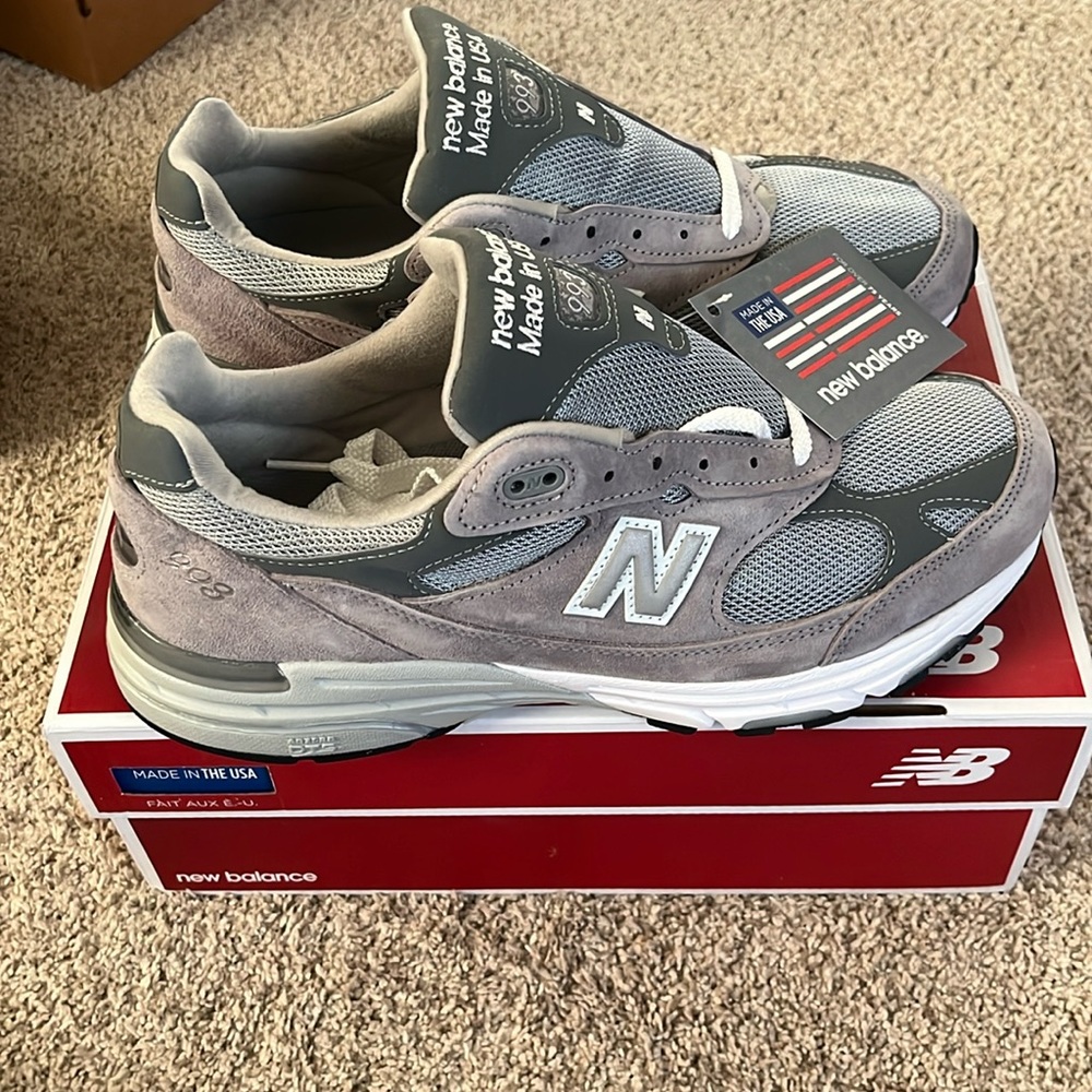 Brand New New Balance 993 Gray White Size 10 4E Wide
